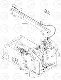 6370 ATTACH RETURN PIPING 460, Doosan