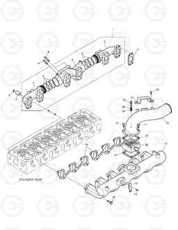 026 INTAKE & EXHAUST MANIFOLD TXC225LC-2, Doosan