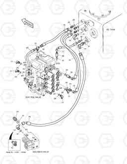 1350 PILOT PIPING(5) TXC225LC-2, Doosan