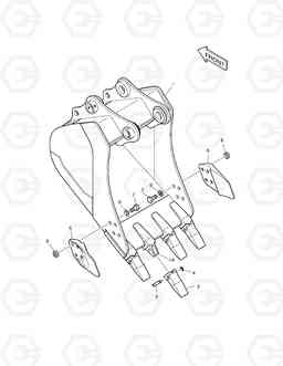 6760 BUCKET ASS'Y - 0.39m³ TXC225LC-2, Doosan