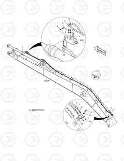 6810 LOCK VALVE PIPING - BOOM 8.5m TXC225LC-2, Doosan