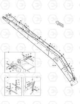 6970 BOOM PIPING - BOOM 8.5m(ROTATING) TXC225LC-2, Doosan