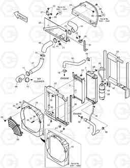 1120 RADIATOR MOUNTING DX27Z, Doosan