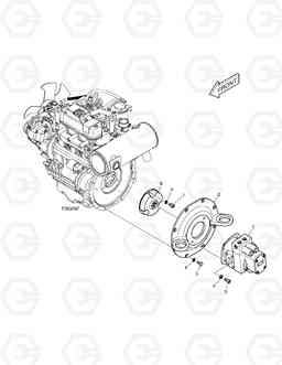 1140 PUMP MOUNTING DX27Z, Doosan