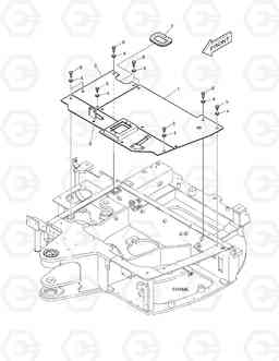 1340 FLOOR PLATE DX27Z, Doosan