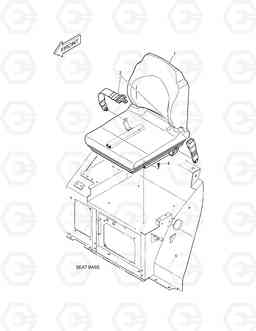 1360 SEAT ASS'Y DX27Z, Doosan