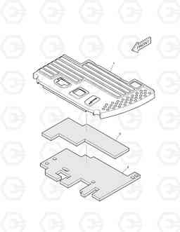 1420 FLOOR MAT DX27Z, Doosan