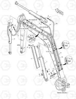 3130 FRONT PIPING DX27Z, Doosan