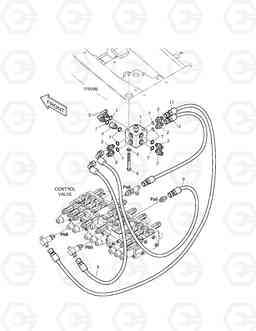 6160 PILOT PIPING - PATTERN CHANGE(2) DX27Z, Doosan