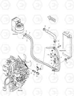 6350 HEATER PIPING DX27Z, Doosan