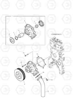 024 WATER PUMP TXC180LC-2, Doosan