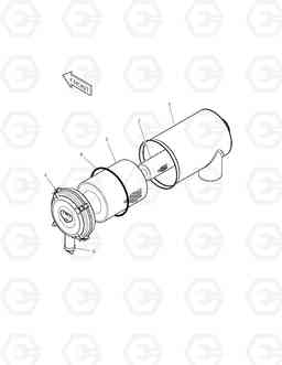 1170 AIR CLEANER TXC180LC-2, Doosan