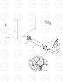 1230 OIL COOLER PIPING(1) TXC180LC-2, Doosan