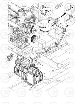 1700 HEATER PIPING TXC180LC-2, Doosan