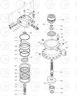 4140 SWING MOTOR TXC180LC-2, Doosan