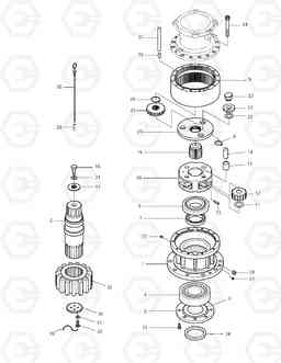 4150 SWING REDUCTION GEAR TXC180LC-2, Doosan