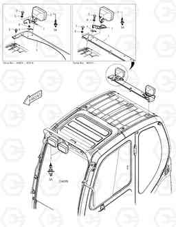 6320 WORKING LAMP(4-LAMP) TXC180LC-2, Doosan