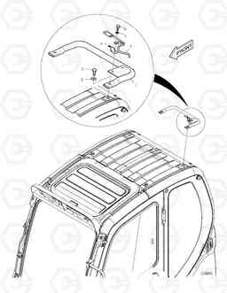 6350 ROTATING BEACON MOUNTING TXC180LC-2, Doosan