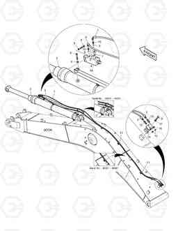 6600 ARM PIPING - LOCK VALVE TXC180LC-2, Doosan