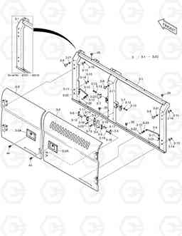 1570 SIDE DOOR - L.H TXC255LC-2, Doosan