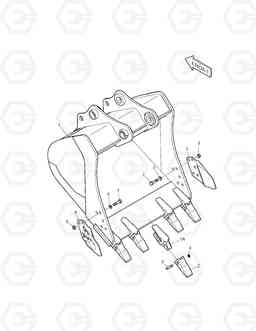 3120 BUCKET ASS'Y - 0.95m³ TXC255LC-2, Doosan