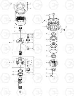 4140 SWING REDUCTION GEAR TXC255LC-2, Doosan