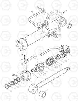 4290 BOOM CYLINDER - L.H (LOCK VALVE) TXC255LC-2, Doosan