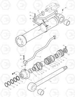 4300 BOOM CYLINDER - R.H (LOCK VALVE) TXC255LC-2, Doosan