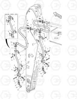 6170 ARM PIPING - ONE & TWO WAY(ARM 3.0m) TXC255LC-2, Doosan