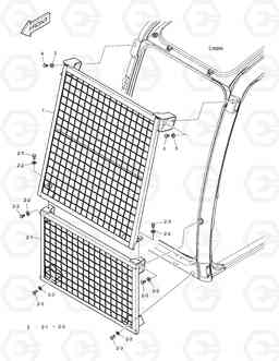 6220 WINDOW GUARD TXC255LC-2, Doosan