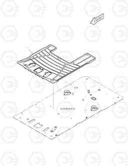 6250 FLOOR MAT - TWO WAY & ROTATING TXC255LC-2, Doosan