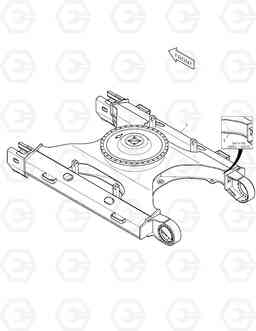 6260 TRACK FRAME - NARROW TXC255LC-2, Doosan