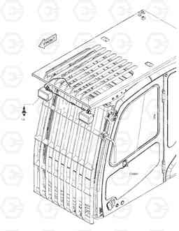 6870 WORKING LAMP(2-LAMP) TXC255LC-2, Doosan