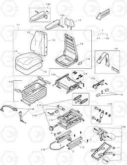 1320 SEAT ASS'Y- MECHANICAL SUSPENSE TXL250-2, Doosan