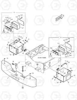 5340 COUNTER WEIGHT & REAR LAMP TXL250-2, Doosan