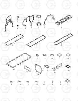 040 OVERHAUL GASKET KIT - ALL TXL200-2, Doosan