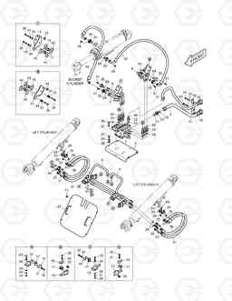 1180 CONTROL VALVE PIPING - 3 SPOOL TXL200-2, Doosan