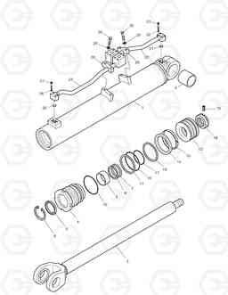 3490 LIFT CYLINDER TXL200-2, Doosan