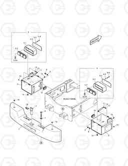 5120 COUNTER WEIGHT & REAR FENDER MOUNTING TXL200-2, Doosan