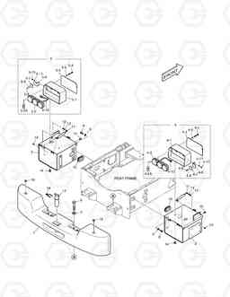 5270 COUNTER WEIGHT & REAR LAMP TXL200-2, Doosan