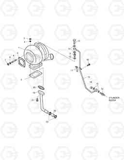 014 TURBO CHARGER & OIL PIPE DH210LC-7(CHINA), Doosan