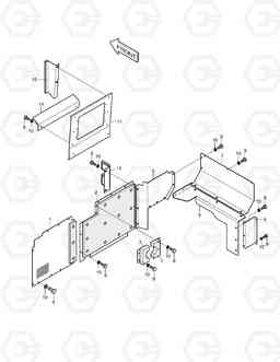 1600 BAFFLE ASS'Y DH210LC-7(CHINA), Doosan