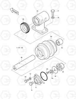 2130 UPPER ROLLER DH210LC-7(CHINA), Doosan