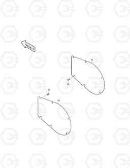 2190 TRAVEL PIPING COVER DH210LC-7(CHINA), Doosan