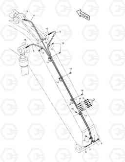 3140 PIPING.BOOM LUBRICATION DH210LC-7(CHINA), Doosan