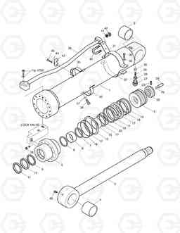 4300 ARM CYLINDER-LOCK VALVE DH210LC-7(CHINA), Doosan