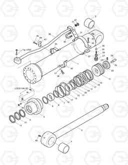 4300 ARM CYLINDER-LOCK VALVE DH210LC-7(CHINA), Doosan