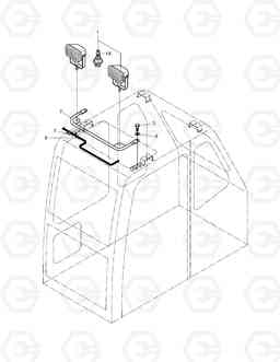 6140 CABIN LAMP ASS'Y DH210LC-7(CHINA), Doosan