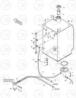 1180 FUEL TANK SOLAR 180W-V, Doosan