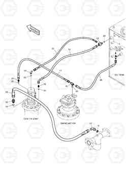 1240 OIL COOLER PIPING(3) SOLAR 180W-V, Doosan